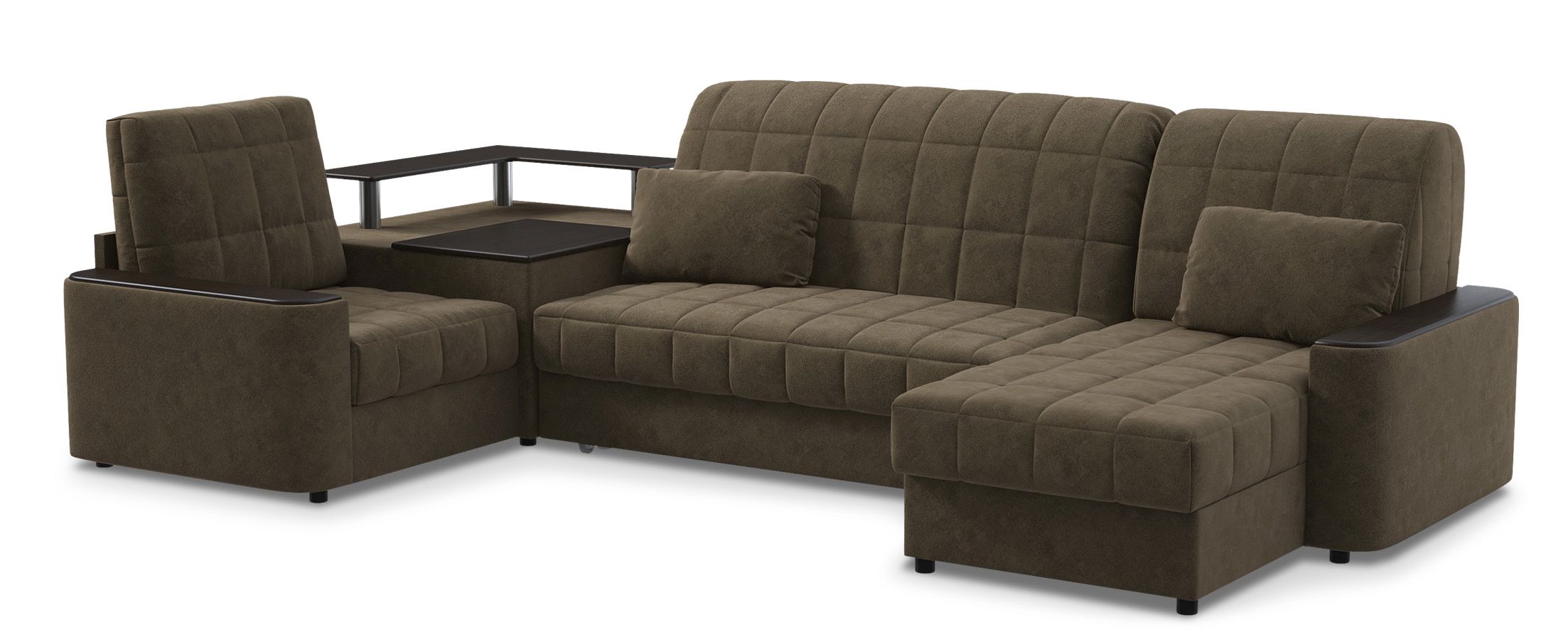 

Диван угловой аккордеон Даллас 018, Коричневый