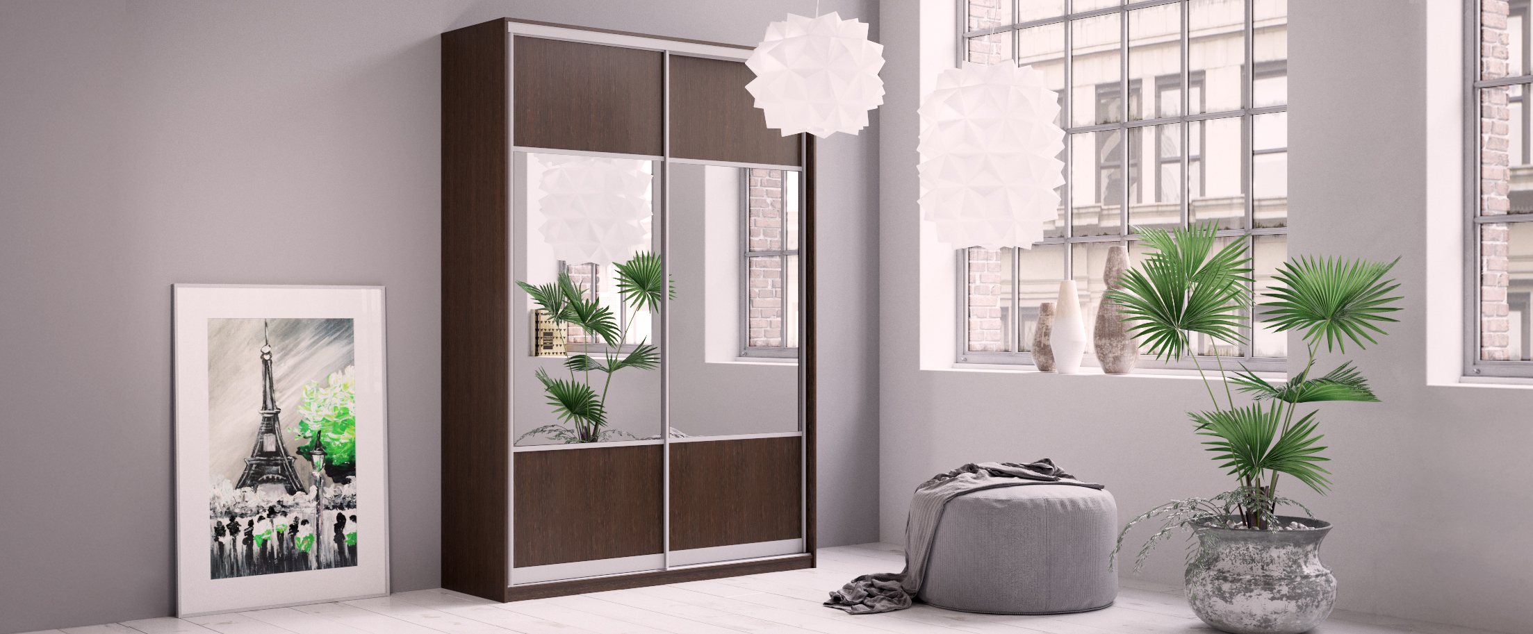 

Шкаф-купе Рико 2 двери 155х60х230 Модель 762