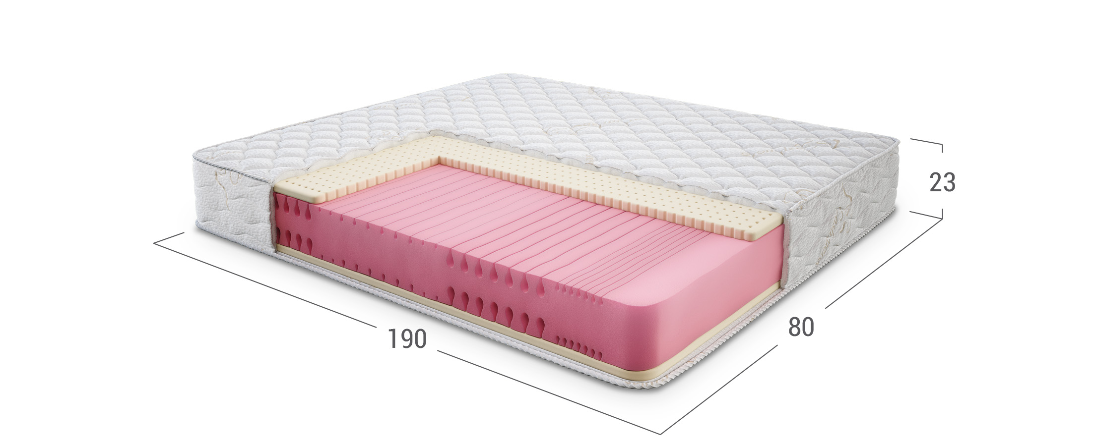 Матрас беспружинный Nature Soft 80х190 см — купить в Москве в интернет ...