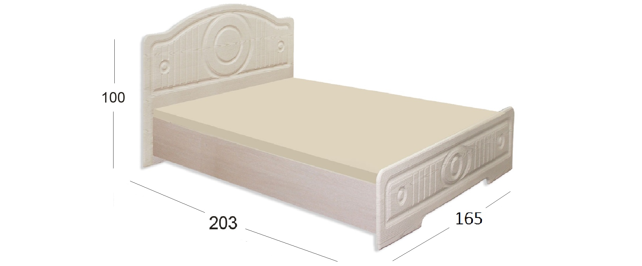 

Кровать Волжанка 4 модель 517