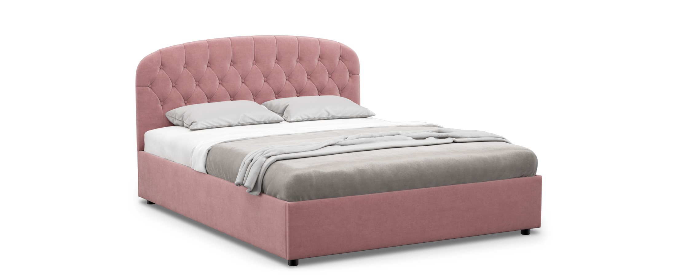 

Кровать двуспальная Bianca New 160х200 Модель 1227, Розовый