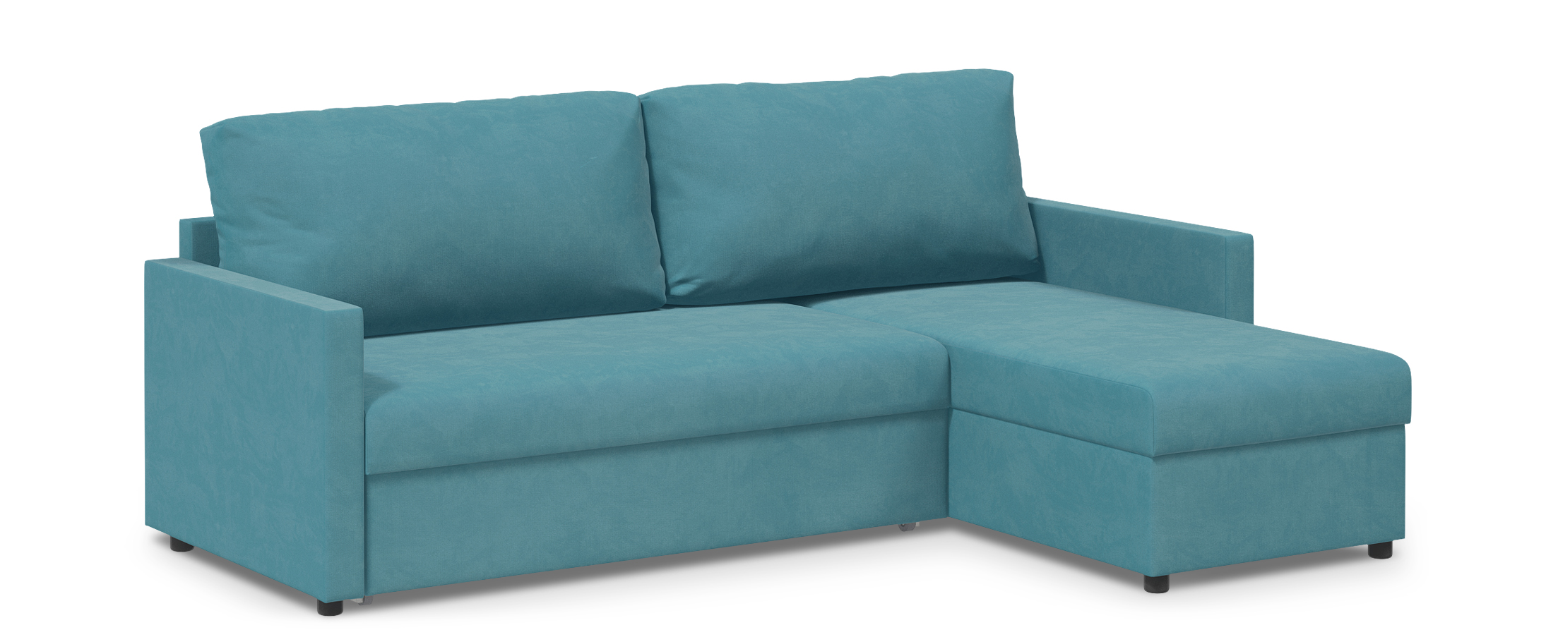 

Диван угловой дельфин Дублин 134, Бирюзовый