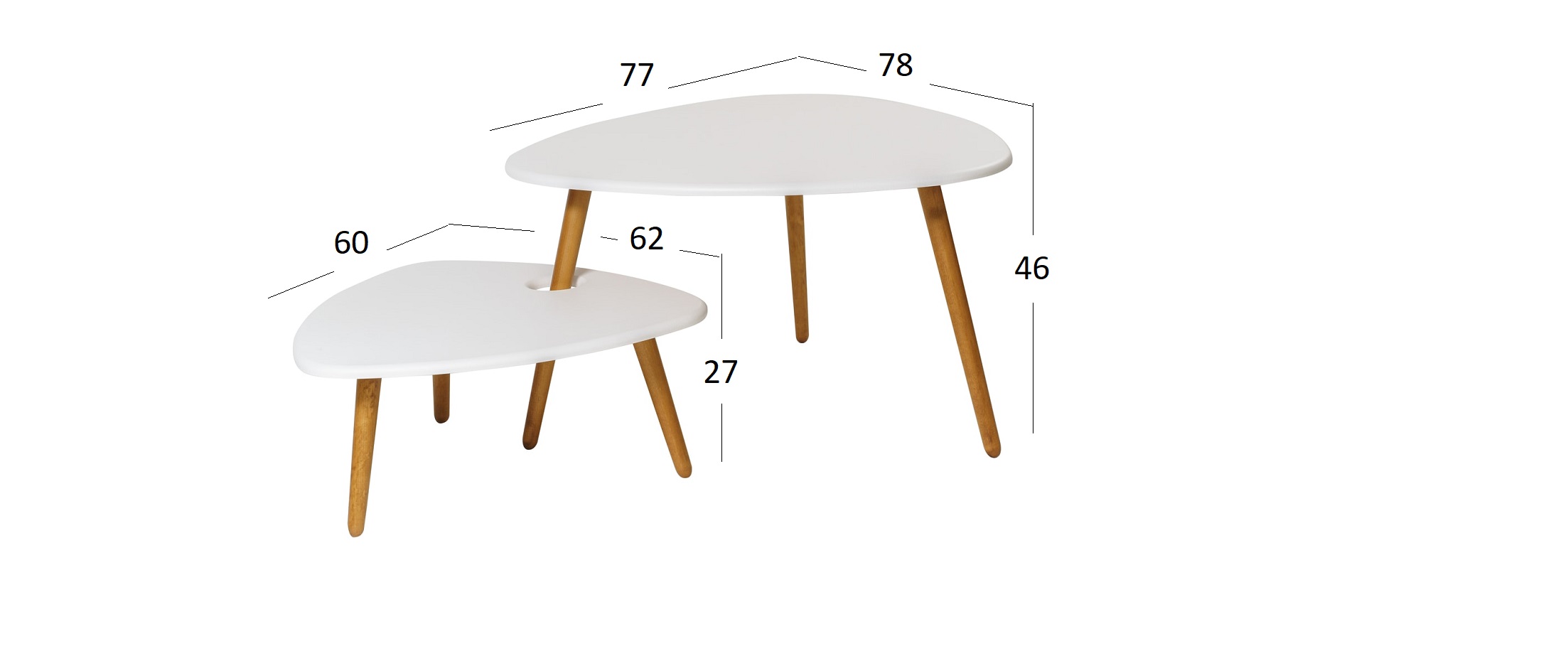 стол журнальный хадсон белый дуб светлый