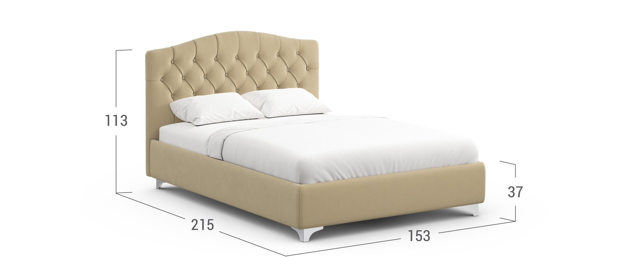 Кровать двуспальная MOON 1157