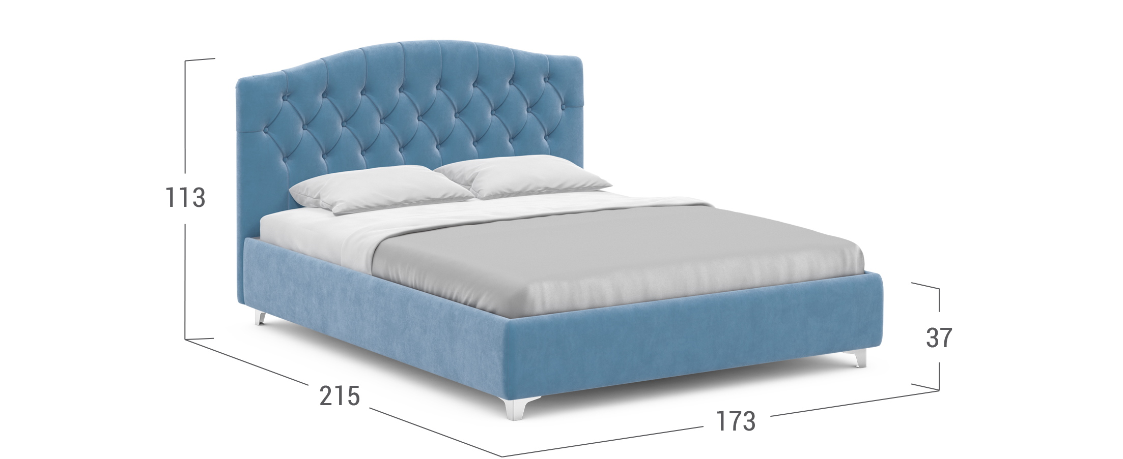 Кровать двуспальная MOON 1157