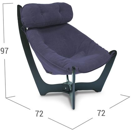 Кресло 11 (Венге / Ткань / Verona Denim Blue)