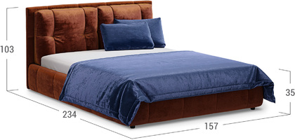 Кровать двуспальная MOON 1160