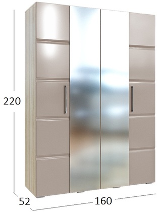Шкаф для одежды 4-х дверный София Fresh Модель 512