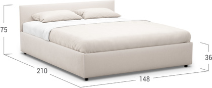 Кровать двуспальная Prima Classic New 140х200 Модель 1220