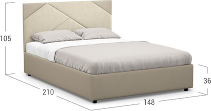 Кровать двуспальная Alba New 140х200 Модель 1226