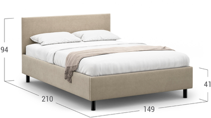 Кровать двуспальная Nova New 140х200 Модель 1230