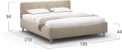 Кровать двуспальная Aiko New 180х200 Модель 1232
