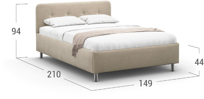 Кровать двуспальная Aiko New 140х200 Модель 1232