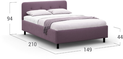 Кровать двуспальная Aiko New 140х200 Модель 1232
