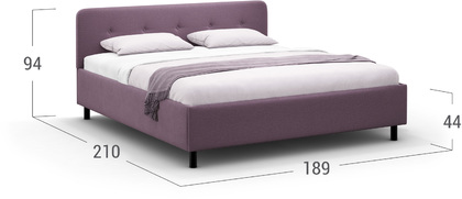 Кровать двуспальная Aiko New 180х200 Модель 1232