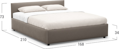 Кровать двуспальная Prima Classic New 160х200 Модель 1220