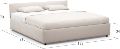 Кровать двуспальная Prima Classic New 180х200 Модель 1220