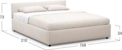 Кровать двуспальная Prima Classic New 160х200 Модель 1220
