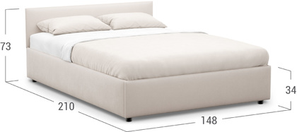 Кровать двуспальная Prima Classic New 140х200 Модель 1220