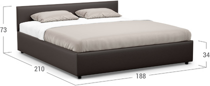 Кровать двуспальная Prima Classic New 180х200 Модель 1220