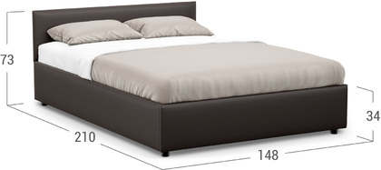 Кровать двуспальная Prima Classic New 140х200 Модель 1220