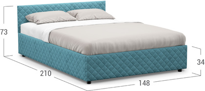 Кровать двуспальная Prima Style New 140х200 Модель 1221