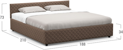 Кровать двуспальная Prima Style New 180х200 Модель 1221