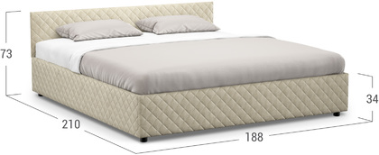 Кровать двуспальная Prima Style New 180х200 Модель 1221