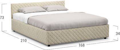 Кровать двуспальная Prima Style New 160х200 Модель 1221