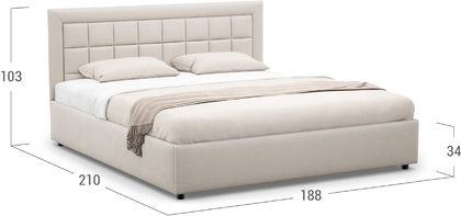 Кровать двуспальная Noemi New 180х200 Модель 1222
