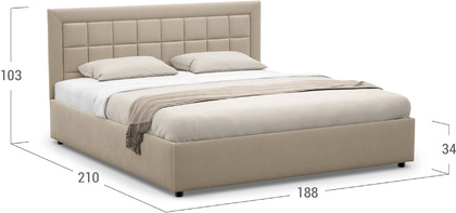 Кровать двуспальная Noemi New 180х200 Модель 1222