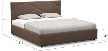 Кровать двуспальная Alba New 180х200 Модель 1226