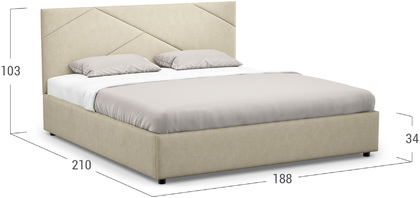 Кровать двуспальная Alba New 180х200 Модель 1226