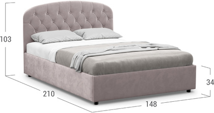 Кровать двуспальная Bianca New 140х200 Модель 1227
