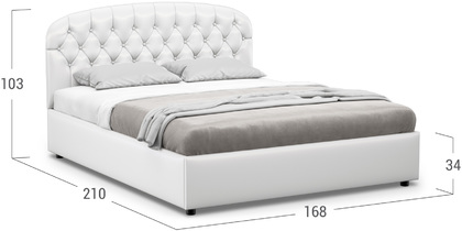 Кровать двуспальная Bianca New 160х200 Модель 1227