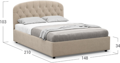 Кровать двуспальная Bianca New 140х200 Модель 1227