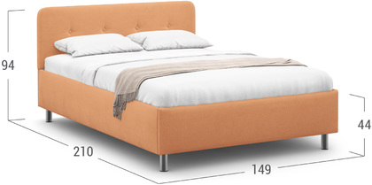 Кровать двуспальная Aiko New 140х200 Модель 1232