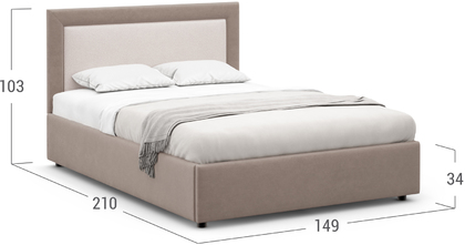Кровать двуспальная Nikki New 140х200 Модель 1228