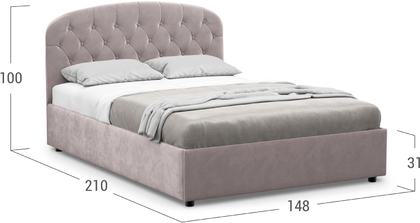 Кровать двуспальная Bianca New 140х200 Модель 1227