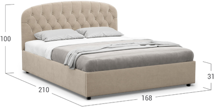 Кровать двуспальная Viana 160х200 Модель 1227