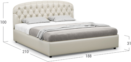 Кровать двуспальная Viana 180х200 Модель 1227