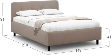 Кровать двуспальная Clarissa 140х200 Модель 1232