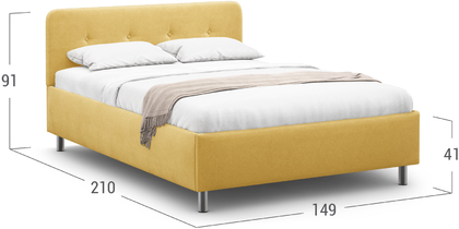 Кровать двуспальная Clarissa 140х200 Модель 1232