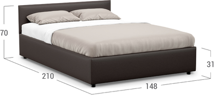 Кровать двуспальная Prima Classic New 140х200 Модель 1220