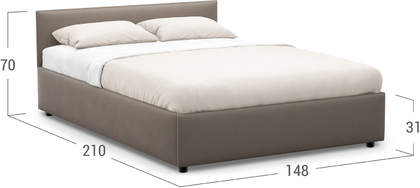 Кровать двуспальная Prima Classic New 140х200 Модель 1220