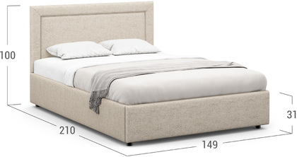 Кровать двуспальная Nikki New 140х200 Модель 1228