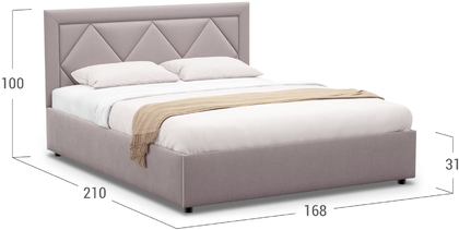 Кровать двуспальная Elaina 160х200 Модель 1223
