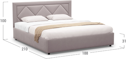 Кровать двуспальная Elaina 180х200 Модель 1223