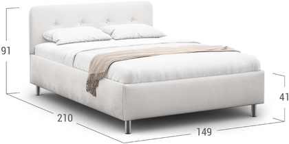 Кровать двуспальная Clarissa 140х200 Модель 1232