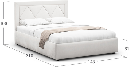 Кровать двуспальная Elaina 140х200 Модель 1223